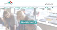 Desktop Screenshot of healthcare21.co.uk