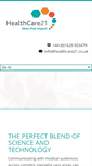 Mobile Screenshot of healthcare21.co.uk