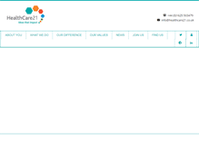 Tablet Screenshot of healthcare21.co.uk